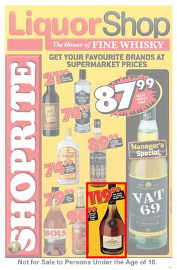 Shoprite Western Cape : Liquor Shop ( 26 May - 07 Jun 2014 ), page 1