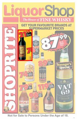 Shoprite Western Cape : Liquor Shop ( 26 May - 07 Jun 2014 ), page 1