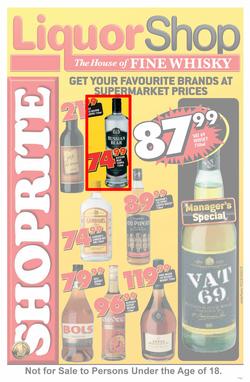 Shoprite Western Cape : Liquor Shop ( 26 May - 07 Jun 2014 ), page 1