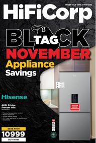 HiFi Corp : Black Tag November Appliance Savings With Hisense (14 November - 19 November 2023)