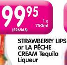 Strawberry Lips Or LA Peche Cream Tequila Liqueur-750ml