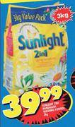 Sunlight 2 In 1 Handwash Washing Powder-3kg