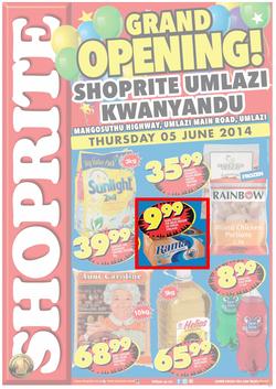 Shoprite kwaZulu-Natal : Grand Opening ( 05 Jun - 15 Jun 2014 ), page 1