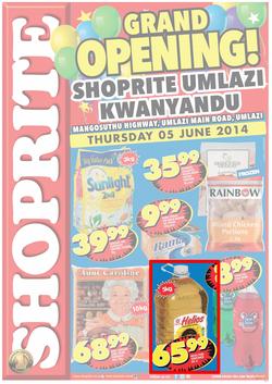 Shoprite kwaZulu-Natal : Grand Opening ( 05 Jun - 15 Jun 2014 ), page 1