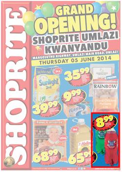 Shoprite kwaZulu-Natal : Grand Opening ( 05 Jun - 15 Jun 2014 ), page 1