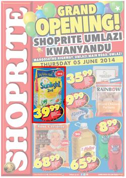 Shoprite kwaZulu-Natal : Grand Opening ( 05 Jun - 15 Jun 2014 ), page 1