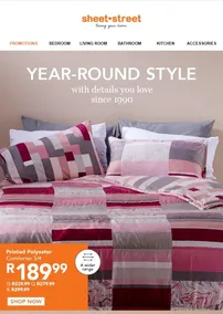 Sheet Street : Year-Round Style (Request Valid Date From Retailer)