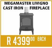Megamaster Livigno Cast Iron Fireplace-Each
