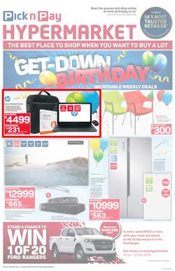 Pick n Pay Hyper : Birthday Deals (23 Jul - 05 Aug 2018), page 1