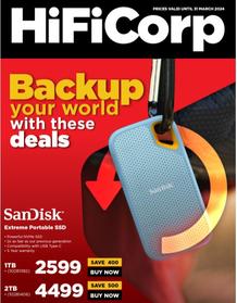 HiFi Corp : Backup Your World With These Deals (22 March - 31 March 2024)
