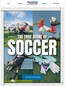 Sportsmans Warehouse : The True Home Of Soccer (Request Valid Date From Retailer)