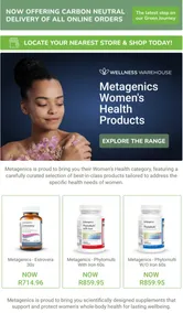 Wellness Warehouse : Metagenics Women's Health Products (Request Valid Date From Retailer)