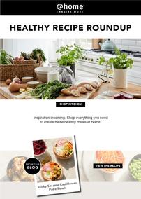 @Home : Healthy Recipe Roundup (Request Valid Date From Retailer)