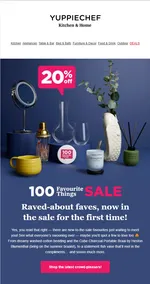 Yuppiechef : 100 Favourite Things Sale (Request Valid Date From Retailer)