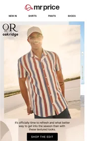 Mr Price : Fresh Summer Textures (Request Valid Date From Retailer)