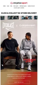 Mr Price Sport : Exclusive Everlast Collection (Request Valid Date From Retailer)
