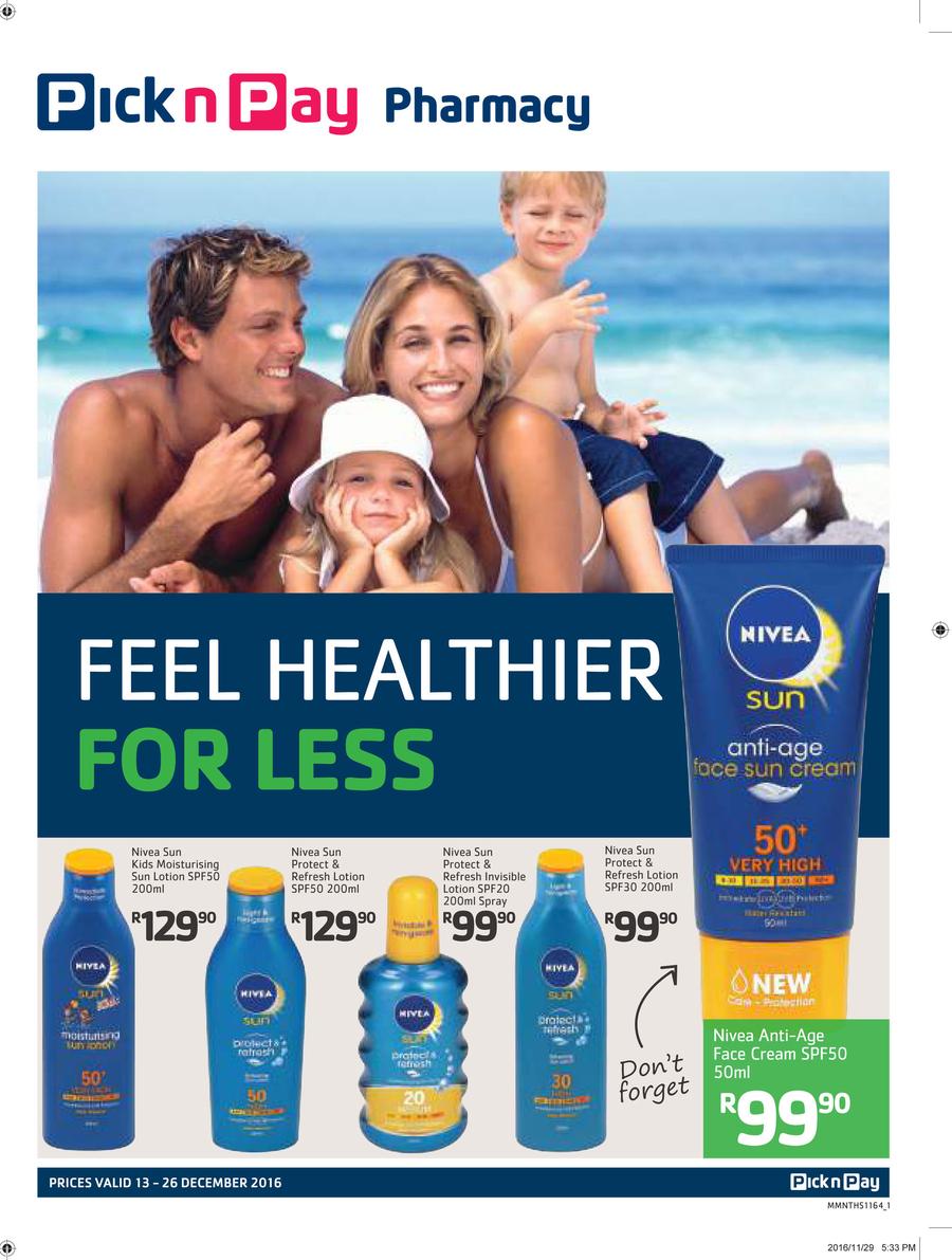 Pick n Pay : Feel Healthier For Less