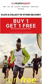 Mr Price Sport : Run Free (Request Valid Date From Retailer)