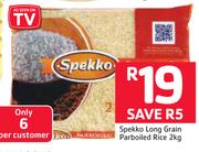 Spekko Long Grain Parboiled Rice-2Kg