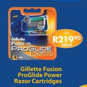 Gillette Fusion Pro Glide Power Razor Cartridges-4's Each