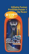 Gillette Fusion Pro Glide Power 1 Up Razor-Each