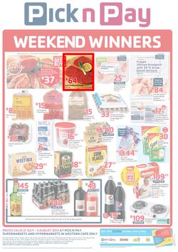 Pick n Pay Western Cape : Weekend Winner ( 31 Jul - 03 Aug 2014 ), page 1