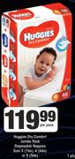 Huggies Dry Comfort Jumbo Pack Disposable Nappies Size 3(76s), 4(66s) or 5(56s)-Per Pack