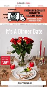 Mr Price Home : It's A Dinner Date (Request Valid Date From Retailer)