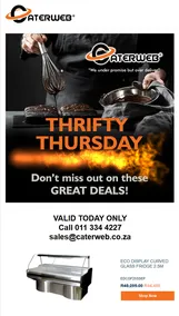 Caterweb : Thrifty Thursday (Request Valid Date From Retailer)
