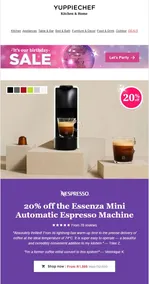 Yuppiechef : 20% Off Automatic Espresso Machines (Request Valid Date From Retailer)