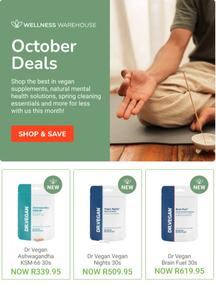 Wellness Warehouse : October Deals (Request Valid Date From Retailer)