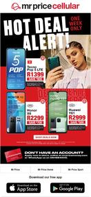 Mr Price Cellular : Hot Deals Alert (Request Valid Date From Retailer)