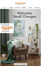 Sheet Street : Welcome Small Changes (Request Valid Date From Retailer)