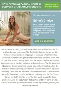 Wellness Warehouse : Editor's Choice (Request Valid Date From Retailer)