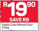 Sasko Cake Wheat Flour-2.5Kg