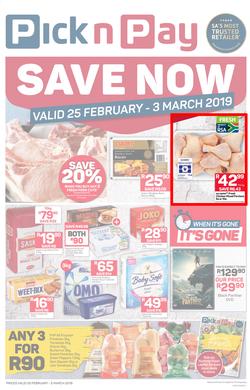 Pick n Pay Western Cape : Save Now (25 Feb - 03 Mar 2019), page 1