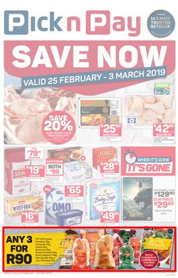 Pick n Pay Western Cape : Save Now (25 Feb - 03 Mar 2019), page 1
