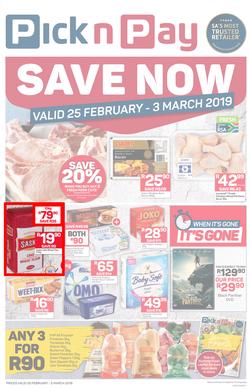 Pick n Pay Western Cape : Save Now (25 Feb - 03 Mar 2019), page 1