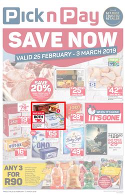 Pick n Pay Western Cape : Save Now (25 Feb - 03 Mar 2019), page 1