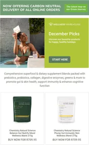 Wellness Warehouse : December Picks (Request Valid Date From Retailer)