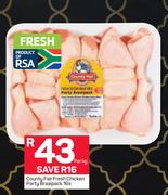 Country Fair Fresh Chicken Party Braaipack-16's Per kg
