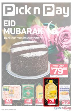 Pick n Pay Western Cape : Eid Mubarak (13 Aug - 26 Aug 2018), page 1
