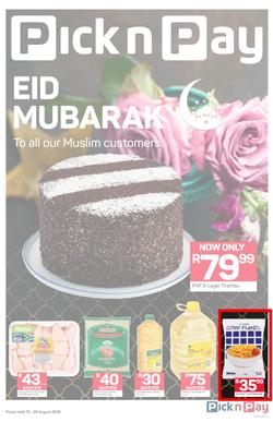 Pick n Pay Western Cape : Eid Mubarak (13 Aug - 26 Aug 2018), page 1