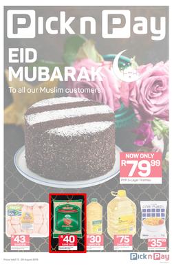 Pick n Pay Western Cape : Eid Mubarak (13 Aug - 26 Aug 2018), page 1