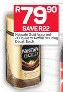 Nescafe Gold Jar 200g Or Refill-Each