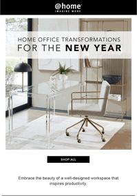 @Home : Home Office Transformations For The New Year (Request Valid Date From Retailer)