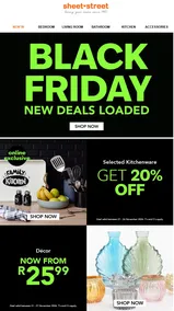 Sheet Street : Black Friday New Deals (Request Valid Date From Retailer)