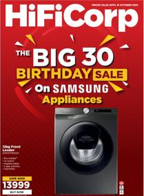 HiFi Corp : The Big 30 Birthday Sale On Samsung Appliances (24 October - 31 October 2023)