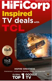 HiFi Corp : Inspired TV Deals With TCL (26 April - 12 May 2024)