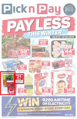 Pick n Pay Western Cape : Pay Less This Winter (13 May - 19 May 2019), page 1